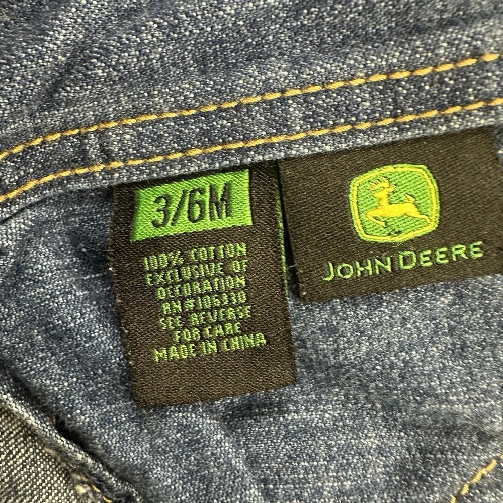 John Deere Denim Overalls‎ size 3/6 Months Western farm Tractor Little farmer